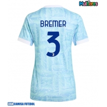 Camisa de Futebol Juventus Gleison Bremer #3 Equipamento Secundário Mulheres 2025-26 Manga Curta